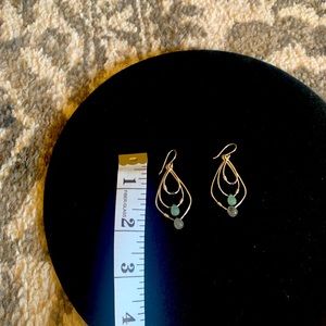 Sterling silver and gem stone earrings